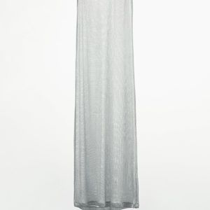 Zara Metallic Mesh Dress